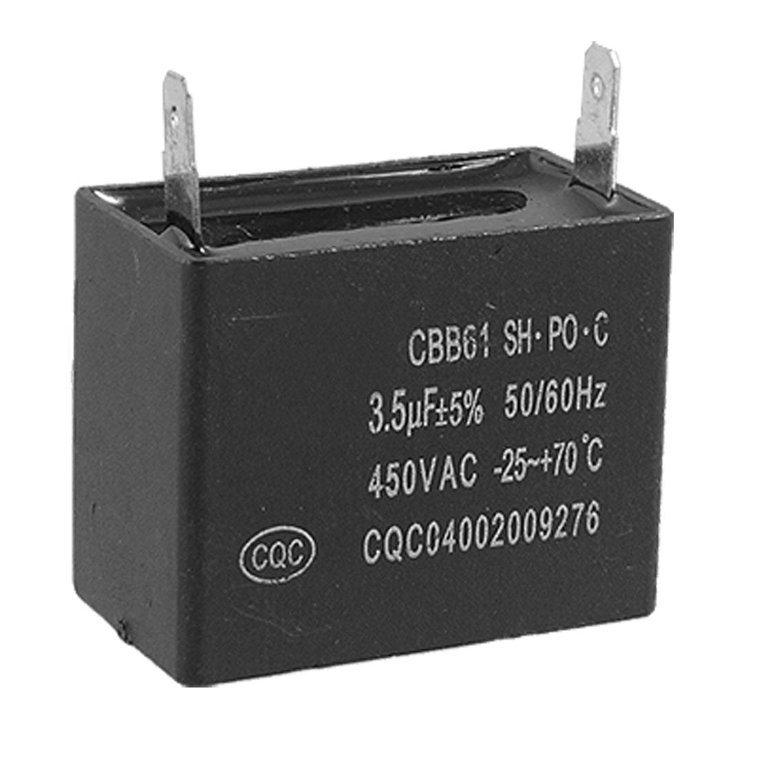 a11111800ux0153 CBB61 3.5uF 5% 450V AC Polypropylene Film Motor Running Capacitor