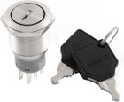 Electric 2NO 2NC 3 Position 6 Pins Metal Key Lock Switch AC 250V 5A