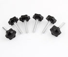 M8 x 40mm Thread 32mm Diameter Antislip Star Head Clamping Knob 6pcs