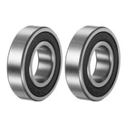 16002-2RS Deep Groove Ball Bearing, 2pcs 15mm x 32mm x 8mm Hign Carbon Chrome Steel Z3 Double Rubber Sealed Bearing
