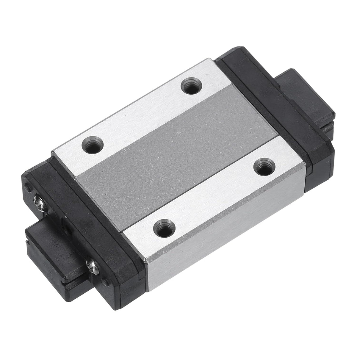 MGN12H Stainless Steel Sliding Carriage Block with Plastic Anti-Fall Strip for 12mm MGN12 Linear Motion Slide Rail Guide, Black