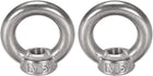 Lifting Eye Nut M5 Female Thread 304 Stainless Steel Round Shape for Rope Fitting Pack of 2