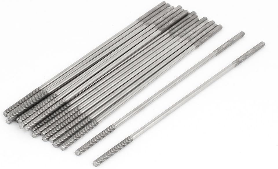 M3x120mm 304 Stainless Steel Double End Threaded Stud Screw Bolt 20pcs