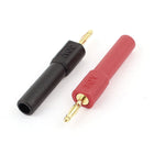 2PCS Gold Plated 2mm Male to 4mm Female Banana Jack Probes Adapters
