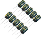 Aluminum Radial Electrolytic Capacitor Low ESR Green with 22uF 250V 105 Celsius Life 3000H 10 x 16 mm High Ripple Current,Low Impedance 10pcs