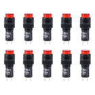 Indicator Lights DC 24V, NXD-211 Red Neon Bulb, Flush Panel Mount 2/5" 10mm, 10Pcs