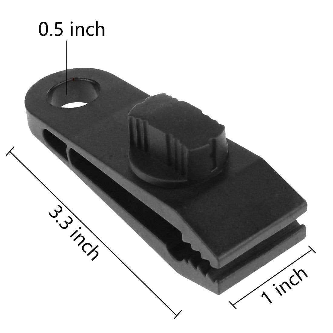 Clip per Tenda, Cerniere Resistenti al Vento Forte di 60mph, Confezione da 10