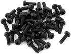 M2.5 x 8mm Plastic Phillips Pan Head Machine Screws Black 50 PCS