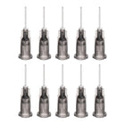 Industrial Blunt Tip Dispensing Needle with Luer Lock for Liquid Glue Gun, 22G 1/2", 10 Pcs (Black)