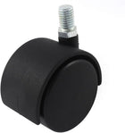 A15042400ux0076 Thread Stem Caster Wheel Chair 10 x 15mm Nylon 2" Swivel Twin without Step