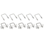 Square U-Bolts M8 50mm/1.99" Inner Width 1Pcs, M6 45mm/1.77" Inner Width 2Pcs 304 Stainless Steel with Nuts