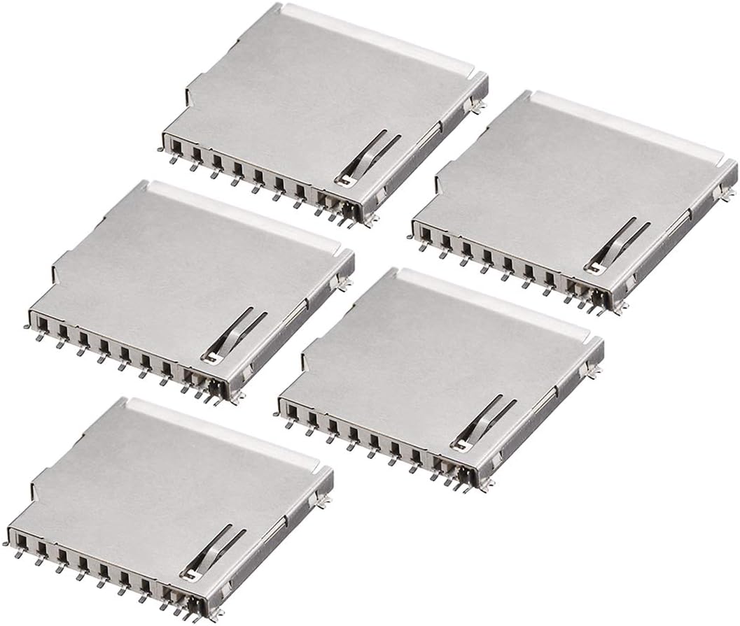 SDメモリーカードソケットロングボディ11ピンPCBマウントコネクタ5個