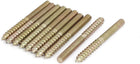 M6 x 59mm Double Ended Threaded Self Tapping Screw Rod Bolt Stud 10Pcs