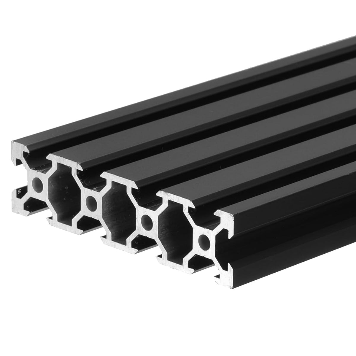 V Slot 2080 Aluminum Extrusion Profile European Standard 300mm x 80mm Anodized Black Linear Rail Extrusion Frame for 3D Printer, CNC, DIY