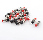 20pcs AC125V 3A 250V 6A ON/OFF SPST Momentary Push Button Switch Red