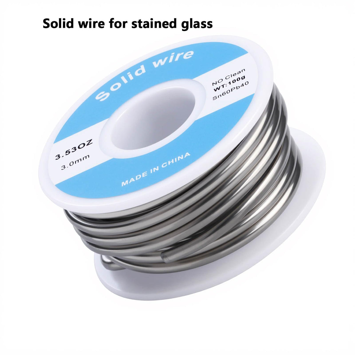 100g 60/40 3mm Solder Wire Fastkjerne 3.53oz for Rostfritt Stål