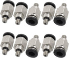 10 Pcs M5 Male Thread 6mm Push In Joint Pneumatic Connector Quick Fittings