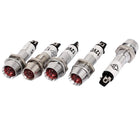 a15011000ux0043 LED Metal Indicator Pilot Dash Light Signal Lamp, AC/DC12V, 5 Piece, 8 mm Thread, Red