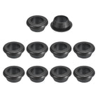 28 Pcs Rubber Grommets, 12mm ID 14mm Drill Hole Double Sided Hollow Firewall Hole Plugs Round Electrical Wiring Gasket, Black