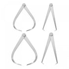 300mm 12-inch 150mm 6-inch Inside Outside Caliper Stainless Steel Firm Friction Joint Measuring Tool 2 Pair