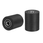 2Pcs Plastic Roller Wheel with Bearings, ID 5/16" (8mm) x OD 1-1/4" (32mm) x Length 1-9/16" (40mm), Guiding Wheel Flat Belt Idler (Black)