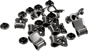 Shoe Lace Hooks Alloy Boot Buckles Fitting with Rivets for Climbing Hiking Camping Shoe