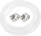 Silicone Tubing 1/4"(6mm) ID 3/8"(9mm) OD 4.5ft(1.5m) Silicone Rubber Tube Air Hose Water Pipe Clear with Clamps