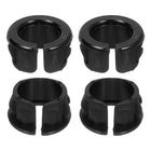 18 Pcs Cable Snap Bushing Grommet, 5/8" Mounting Dia Opened Snap Bushing - Black Round Nylon Snap in Cable Grommet Protector, Plastic Cable Hole Grommets for Wiring