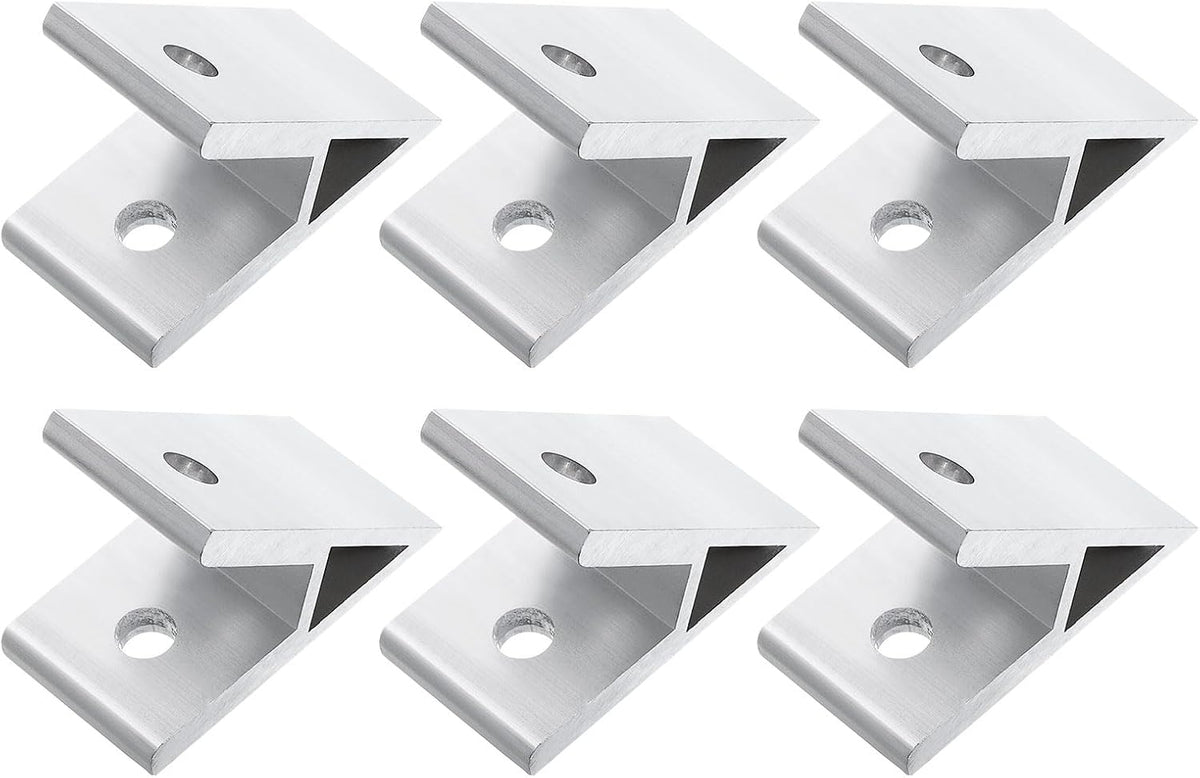 6Pcs 45 Degree Angle Aluminum Profile Corner Brackets, Corner Brace Joint Connectors for 4040 Series (Silver Tone)