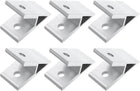 6Pcs 45 Degree Angle Aluminum Profile Corner Brackets, Corner Brace Joint Connectors for 4040 Series (Silver Tone)