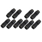 10 Pcs Air Pneumatic 4mm to 4mm Straight Push in Connectors Fitting