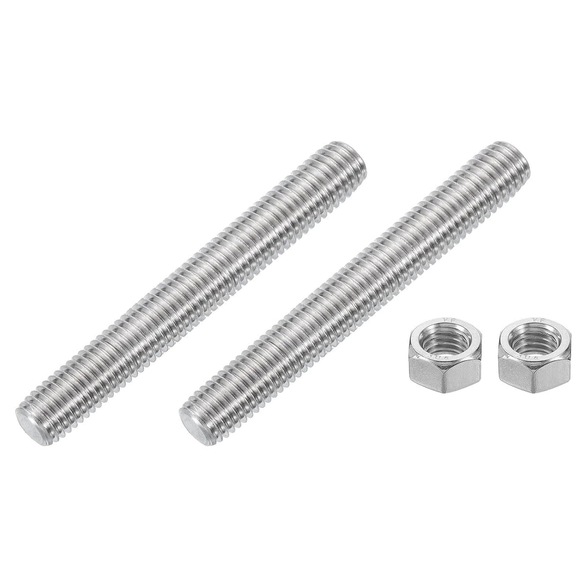 1/2"-13 Lengkap Seluruhnya Berbaling Rod, 4Pcs Baling Panjang 304 Stainless Steel Panjang 2" Tali Tangan Kanan untuk Perkakas Perhiasan Perhiasan Perhiasan Perhiasan Perhiasan Perhiasan Perhiasan Perhiasan Perhiasan Perhiasan Perhiasan Perhiasan Perh