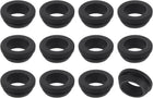12Pcs Rubber Grommets, Mount Dia 19mm ID 15mm Snap Firewall Hole Plug, Anti-Scratch Hole Cover Plug for Electrical Box Cable Wiring, Black