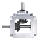 Gear Box 90 Degree Right Angle Bevel Gearbox 1:1 Single Output Shaft 1 Module 20 Teeth Bevel Gear Aluminum Frame Simple Mechanical DIY Module with 6mm Shaft