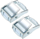 2Pcs Zinc Alloy Cam Buckle Lock Silver Tone for 25mm Tie Down Strap