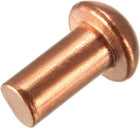 50 Pcs 13/64" x 25/64" Round Head Copper Solid Rivets Fasteners