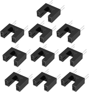 10 stk. 5/16" Slot PCB Fotointermitterer med Slot, Optisk Sensor Switch HY860H-A