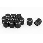 Lamp Dimmer Control Knob Cap 5mm Dia Shaft 17 x 16mm 12Pcs Black