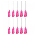 10 Pcs 25G Plastic Dispensing Needles, 1" PP Glue Needle Tube Blunt Luer Lock Tips with PP Flexible Needle for Liquid Glue Gun, Red