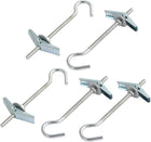 5Pcs M4x90mm Carbong Steel Toggle Anchor Eye Screw Hook Washer Nut Assortment