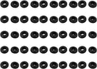 50pcs 6mm Diameter Floor Lamp Pire Protection Coil Rubber Grommet Black