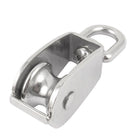 25mm Dia Single Sheave Hoist Swivel Eye Wire Rope Pulley Wheel 0.15Ton
