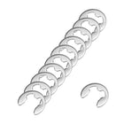 12mm External Circlips C-Clip Retaining Shaft Snap Rings 304 Stainless Steel 100pcs