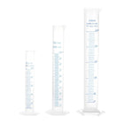 Plastic Graduated Cylinder, 50ml 100ml 250ml Measuring Cylinder, Double-Sided Metric Marking, Clear Hex Base, 3 in 1 Set