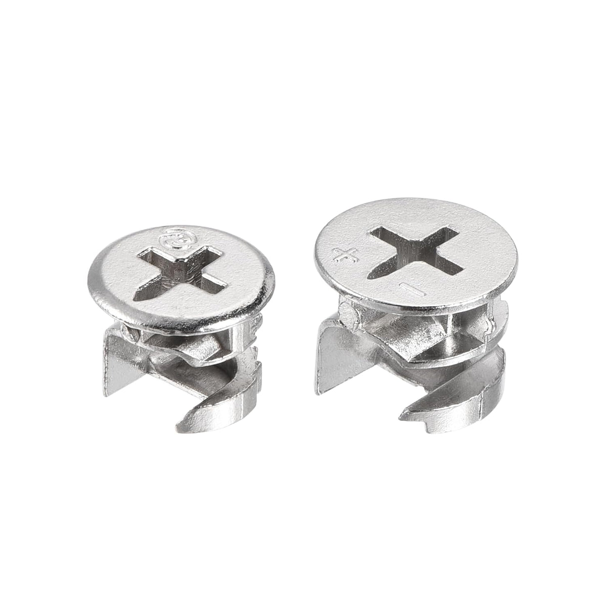10pcs 15mm Dia, 20pcs 13mm Dia Furniture Cam Lock Nut Connector Fittings for Cabinet Drawer Wardrobe Panel