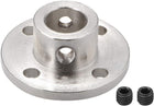 10mm Inner Dia H13*D16 Rigid Flange Coupling Motor Guide Shaft Coupler Motor Connector Silver Tone for DIY Parts