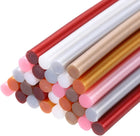 30pcs Mini Hot Glue Sticks 0.28 inch x 8 inch High Sticky Hot Glue Gun Sticks, Metallic 6 Color