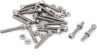 M3x20mm Hex Socket Head Knurled Cap Screws Bolts Nuts Set 20Pcs