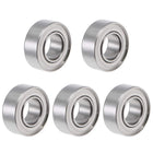 SR188ZZ Stainless Steel Ball Bearing 1/4-inchx1/2-inchx3/16-inch Double Shielded R188ZZ Bearings 5pcs