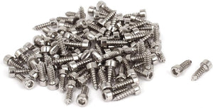 100 Pcs M3x10mm Stainless Steel Hex Socket Cap Head Self Tapping Screws